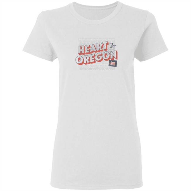Portland Gear Merch Heart For Oregon Charty Shirt Portland Gear Merch Heart For Oregon Charty Shirt