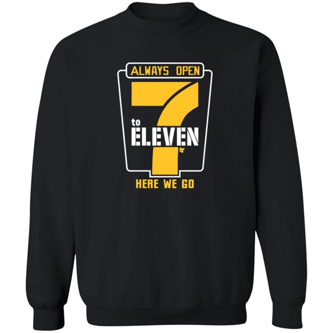 Chase Claypool Ben Roethlisberger Always Open 7 To Eleven Here We Go BreakingT Shirt Chase Claypool Ben Roethlisberger Always Open 7 To Eleven Here We Go BreakingT Shirt