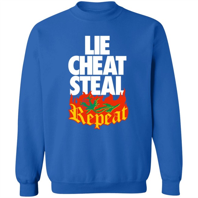 Pro Wrestling Merch Lie Cheat Steal Repeat Shirt Pro Wrestling Merch Lie Cheat Steal Repeat Shirt