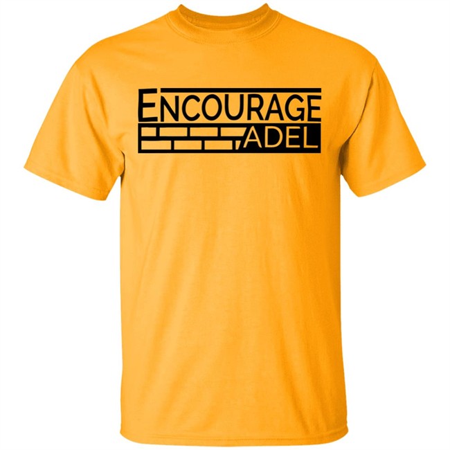 Iconic Apparel Encourage Adel Campaign Gray Shirt Iconic Apparel Encourage Adel Campaign Gray Shirt