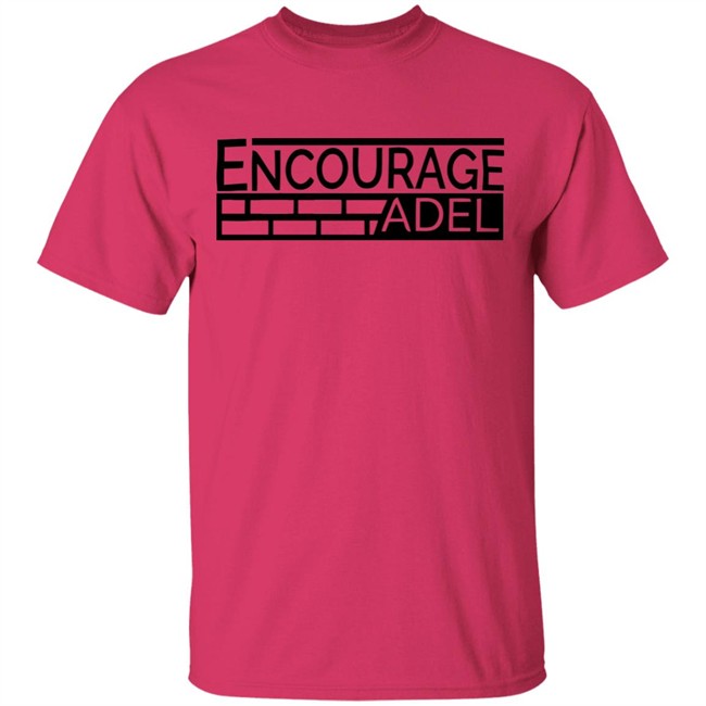 Iconic Apparel Encourage Adel Campaign Gray Shirt Iconic Apparel Encourage Adel Campaign Gray Shirt