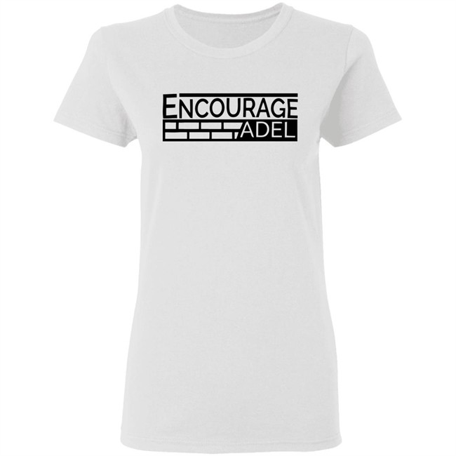 Iconic Apparel Encourage Adel Campaign Gray Shirt Iconic Apparel Encourage Adel Campaign Gray Shirt