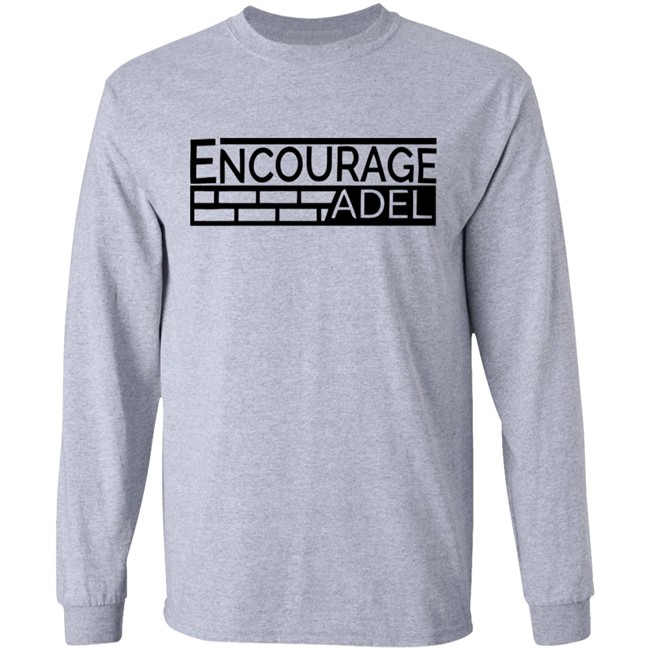 Iconic Apparel Encourage Adel Campaign Gray Shirt Iconic Apparel Encourage Adel Campaign Gray Shirt