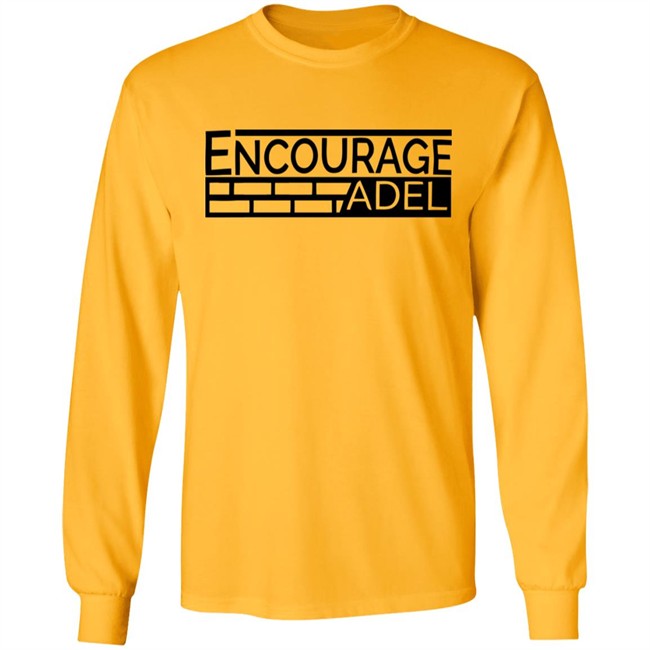 Iconic Apparel Encourage Adel Campaign Gray Shirt Iconic Apparel Encourage Adel Campaign Gray Shirt