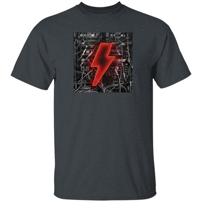 ACDC Merch Bolt N' Wires Black T Shirt ACDC Merch Bolt N' Wires Black T Shirt