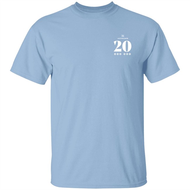 Alen Walker Merch 20 Million Edition Tee Shirt Alen Walker Merch 20 Million Edition Tee Shirt