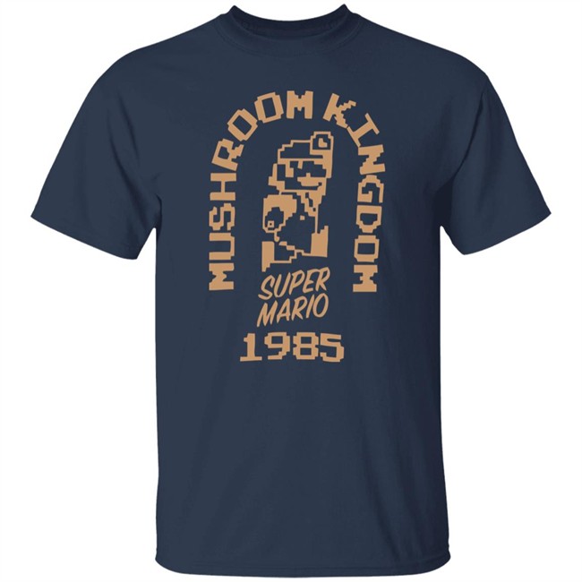 Super Mario 35th anniversary Mushroom Kingdom 1985 T Shirt Super Mario 35th anniversary Mushroom Kingdom 1985 T Shirt