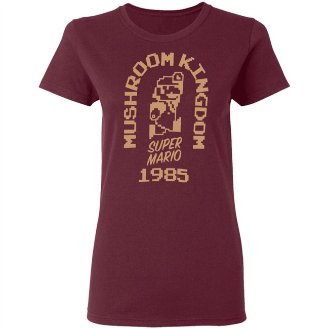 Super Mario 35th anniversary Mushroom Kingdom 1985 T Shirt Super Mario 35th anniversary Mushroom Kingdom 1985 T Shirt