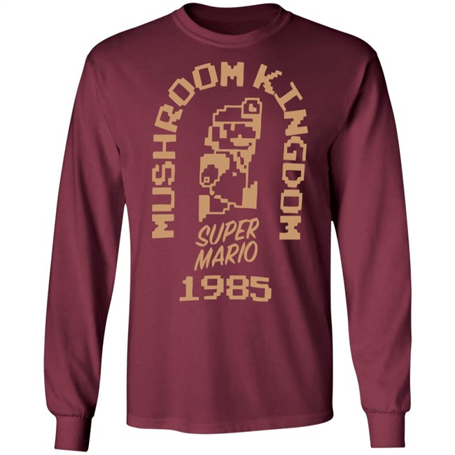 Super Mario 35th anniversary Mushroom Kingdom 1985 T Shirt Super Mario 35th anniversary Mushroom Kingdom 1985 T Shirt