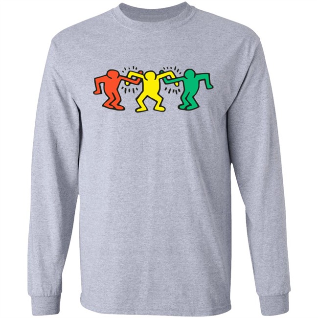 Keith Haring Hoodie Dancing People Raze White Sweatshirt Keith Haring Hoodie Dancing People Raze White Sweatshirt