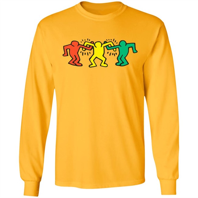Keith Haring Hoodie Dancing People Raze White Sweatshirt Keith Haring Hoodie Dancing People Raze White Sweatshirt