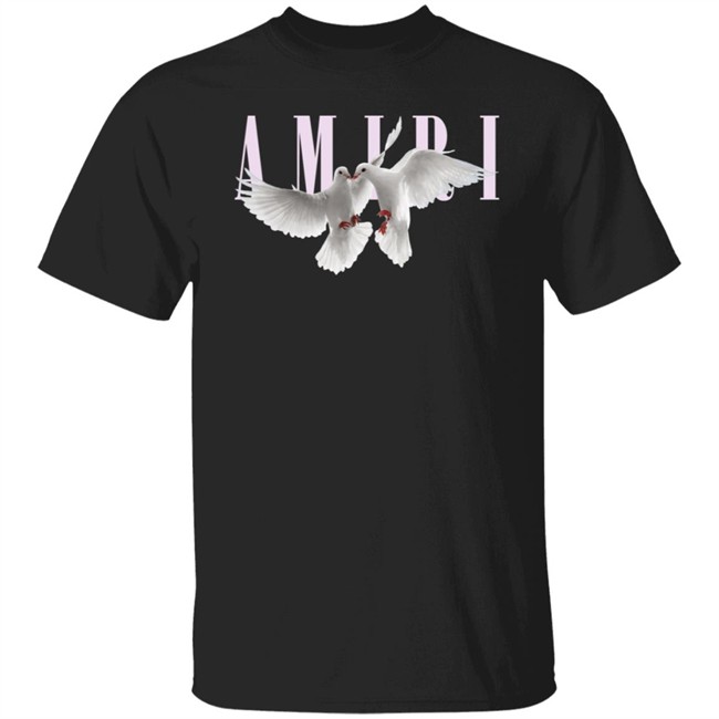 Dual Doves Amiri Shirt Amiri T Shirts Dual Doves Shirt