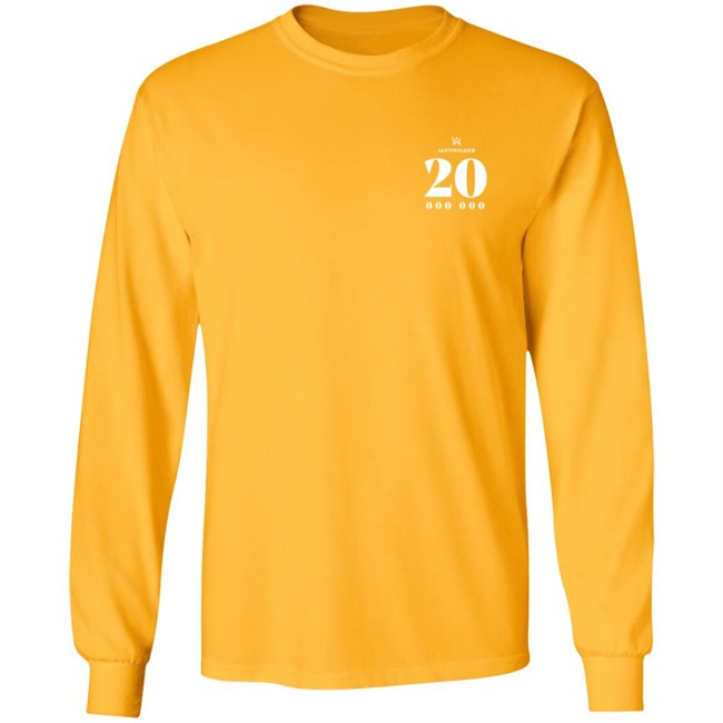 Alen Walker Merch 20 Million Edition Tee Shirt Alen Walker Merch 20 Million Edition Tee Shirt