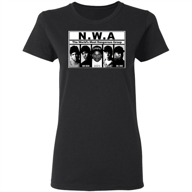 NWA T Shirt NWA The World's Most Dangerous Group ICE CURE MC REN EAZY E YELLA DR. DRE Black Shirts NWA T Shirt NWA The World's Most Dangerous Group ICE CURE MC REN EAZY E YELLA DR. DRE Black Shirts