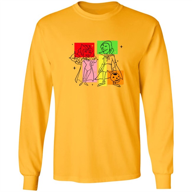 Marvel Halloween WandaVision Wanda And Vision 50s T Shirt Marvel Halloween WandaVision Wanda And Vision 50s T Shirt
