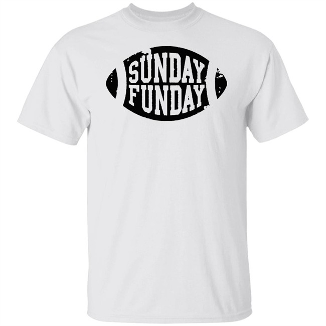 NWT Sunday Funday Football White Shirt NWT