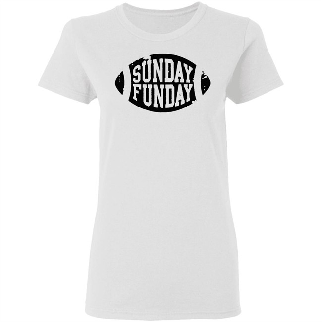 NWT Sunday Funday Football White Shirt NWT NWT Sunday Funday Football White Shirt NWT