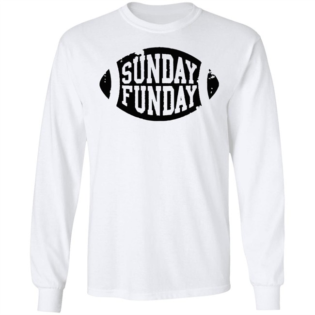 NWT Sunday Funday Football White Shirt NWT NWT Sunday Funday Football White Shirt NWT