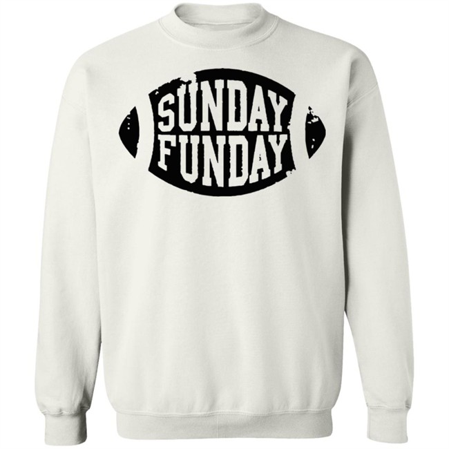 NWT Sunday Funday Football White Shirt NWT NWT Sunday Funday Football White Shirt NWT