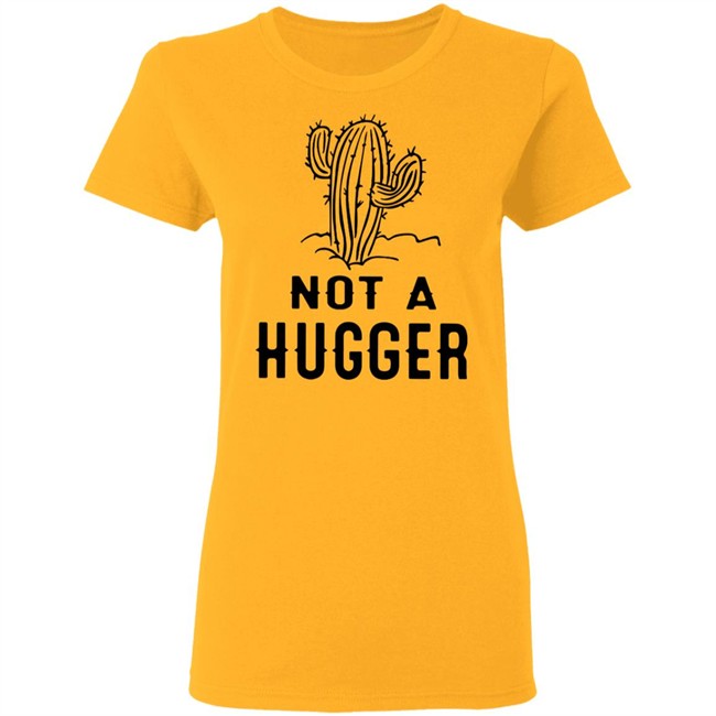 Not A Hugger CactusT Shirt Tee White Boutique Funny Cactus Shirts Not A Hugger CactusT Shirt Tee White Boutique Funny Cactus Shirts