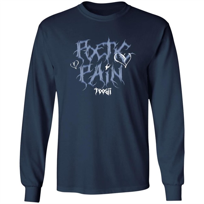 Toosii2x Merch Toosii Poetic Pain T-Shirt Toosii2x Merch Toosii Poetic Pain T-Shirt