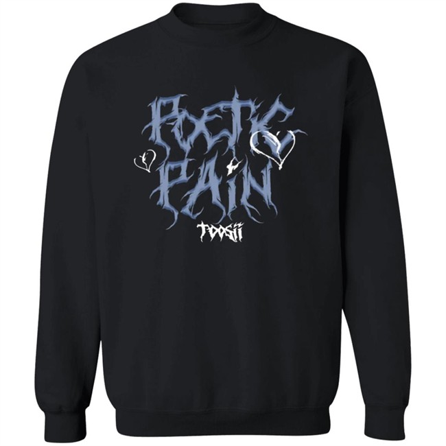 Toosii2x Merch Toosii Poetic Pain T-Shirt Toosii2x Merch Toosii Poetic Pain T-Shirt