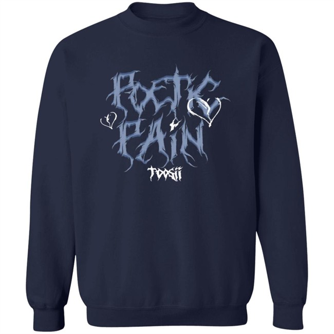 Toosii2x Merch Toosii Poetic Pain T-Shirt Toosii2x Merch Toosii Poetic Pain T-Shirt