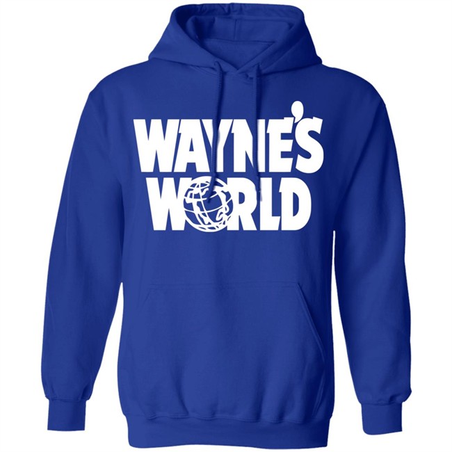 Waynes World Wayne Stock Retro Movie Big Logo Black Shirt Waynes World Wayne Stock Retro Movie Big Logo Black Shirt