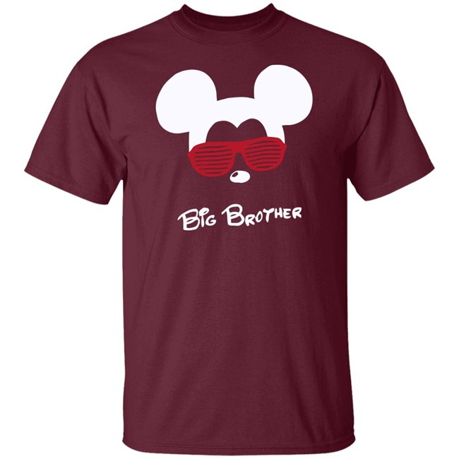 Mickey Mouse Big Brother Black T Shirt Mickey Mouse Big Brother Black T Shirt