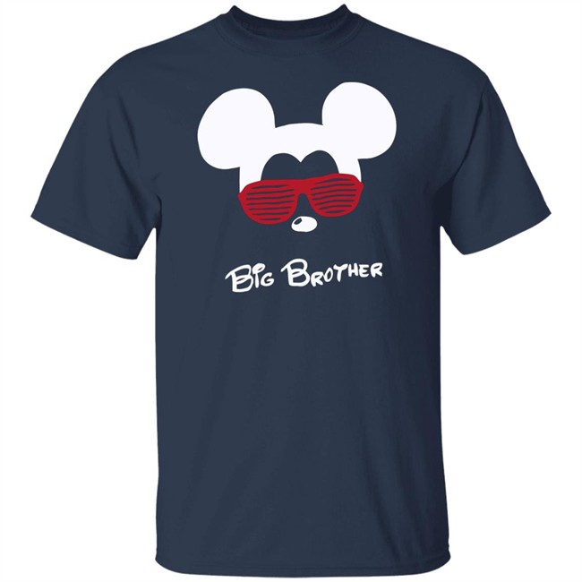 Mickey Mouse Big Brother Black T Shirt Mickey Mouse Big Brother Black T Shirt