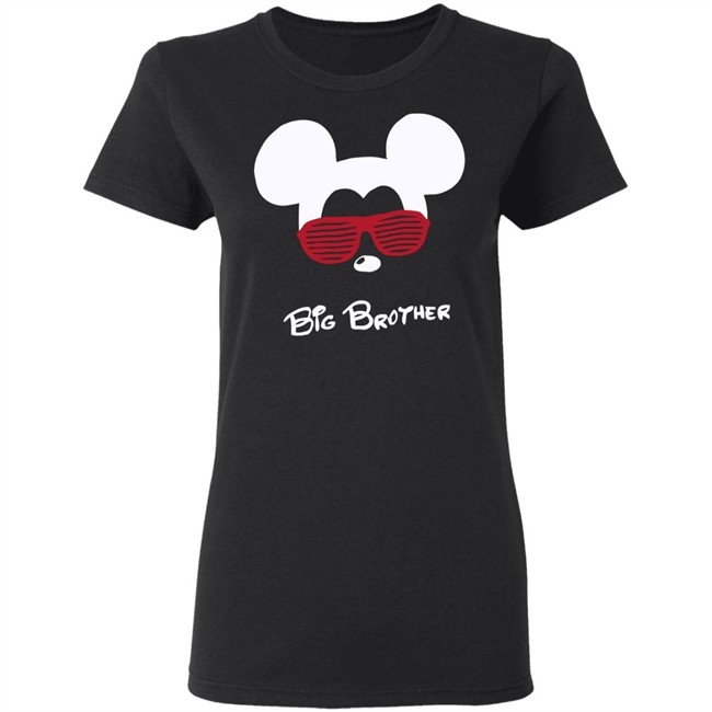 Mickey Mouse Big Brother Black T Shirt Mickey Mouse Big Brother Black T Shirt