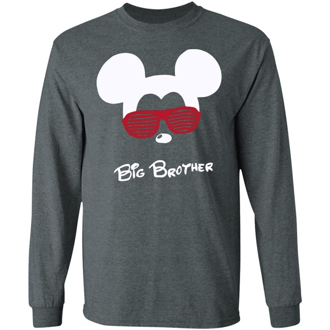 Mickey Mouse Big Brother Black T Shirt Mickey Mouse Big Brother Black T Shirt
