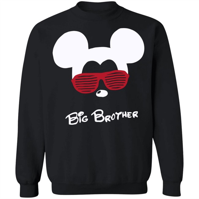 Mickey Mouse Big Brother Black T Shirt Mickey Mouse Big Brother Black T Shirt