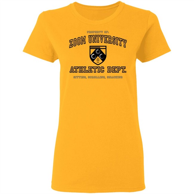 Property Of Zoom University Athletic Dept Sitting Scrolling Snacking Shirt Property Of Zoom University Athletic Dept Sitting Scrolling Snacking Shirt