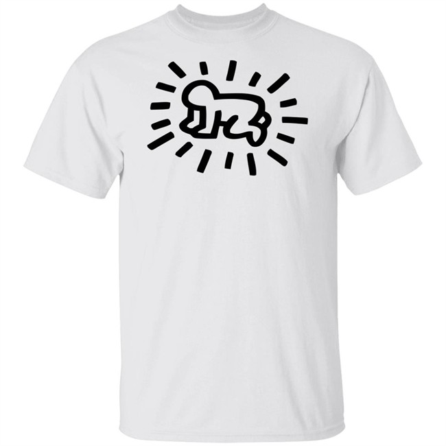 Keith Haring Radiant Baby Tee Pink Shirt Keith Haring Radiant Baby Tee Pink Shirt