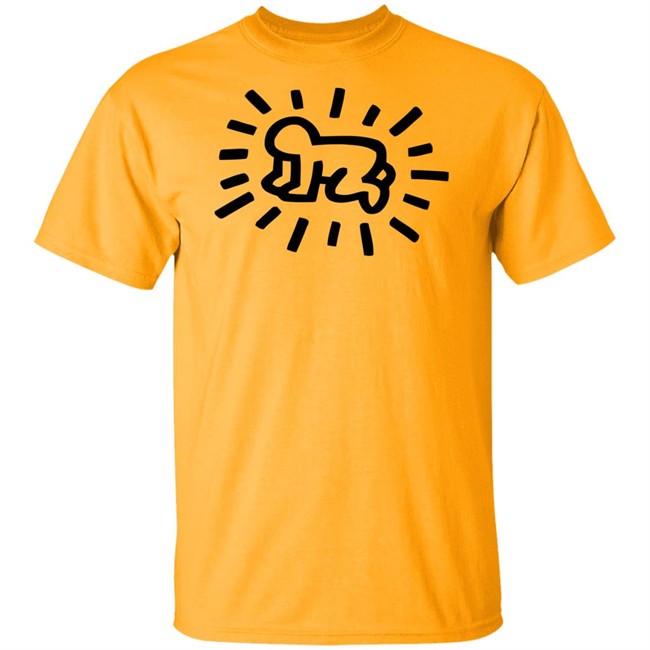 Keith Haring Radiant Baby Tee Pink Shirt Keith Haring Radiant Baby Tee Pink Shirt