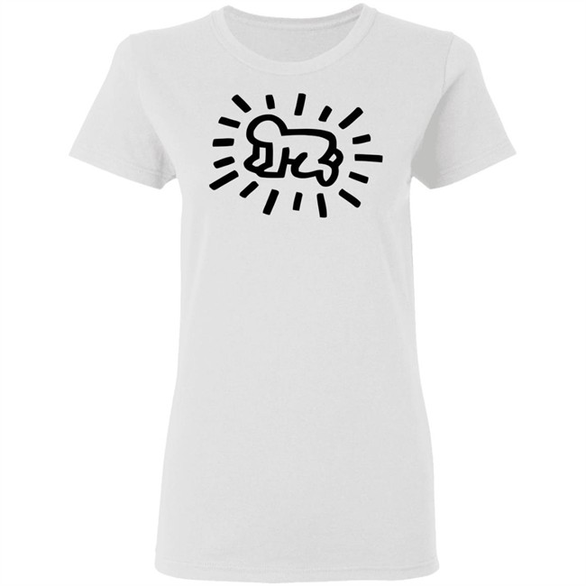 Keith Haring Radiant Baby Tee Pink Shirt Keith Haring Radiant Baby Tee Pink Shirt