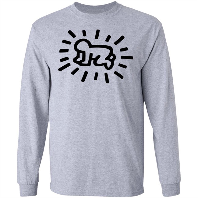 Keith Haring Radiant Baby Tee Pink Shirt Keith Haring Radiant Baby Tee Pink Shirt