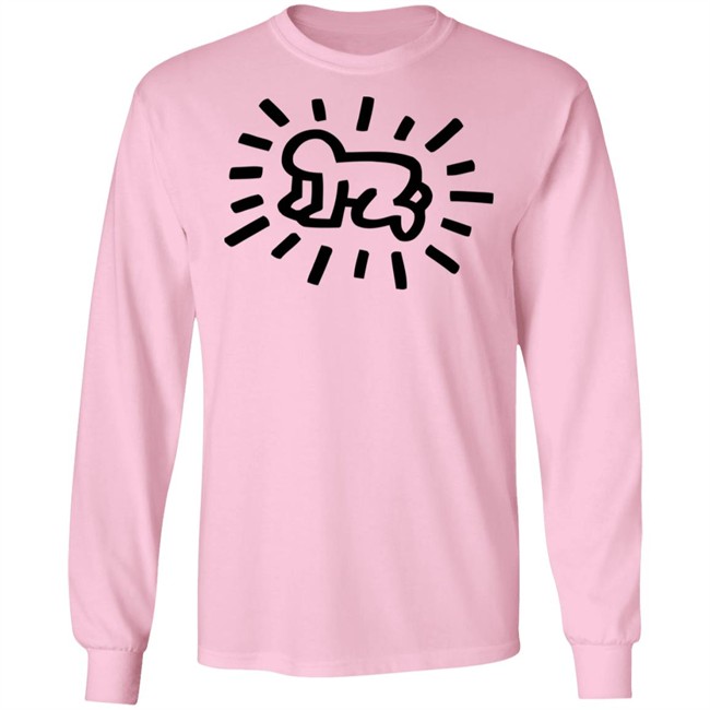 Keith Haring Radiant Baby Tee Pink Shirt Keith Haring Radiant Baby Tee Pink Shirt