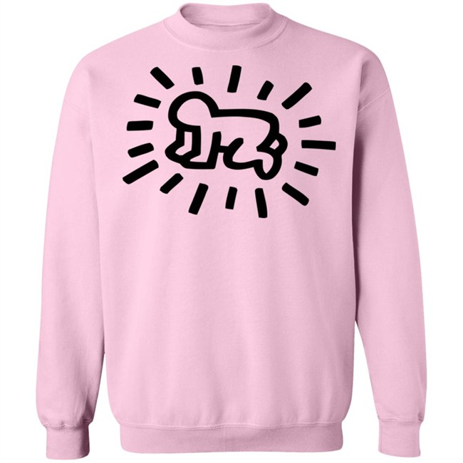 Keith Haring Radiant Baby Tee Pink Shirt Keith Haring Radiant Baby Tee Pink Shirt