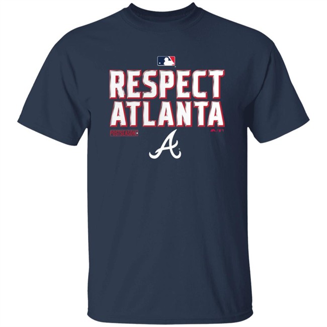 Atlanta Braves Fanatics Branded Navy 2020 Postseason Locker Room T Shirt