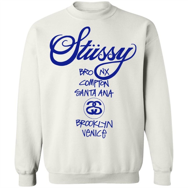 WORLD TOUR Stussy T Shirt WMNS Bronx Compton Santa Ana BrookLyn Venice Yellow Shirts WORLD TOUR Stussy T Shirt WMNS Bronx Compton Santa Ana BrookLyn Venice Yellow Shirts