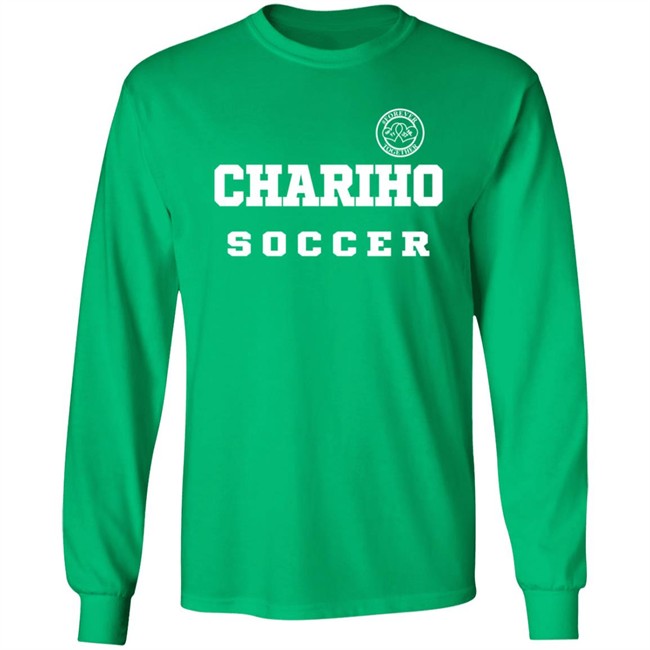 Chariho Soccer Hallie Linacre Warmup do Hughes Shirt