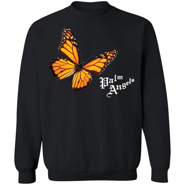 Butterfly Palm Angels Shirt Butterfly Black T Shirts Butterfly Palm Angels Shirt Butterfly Black T Shirts