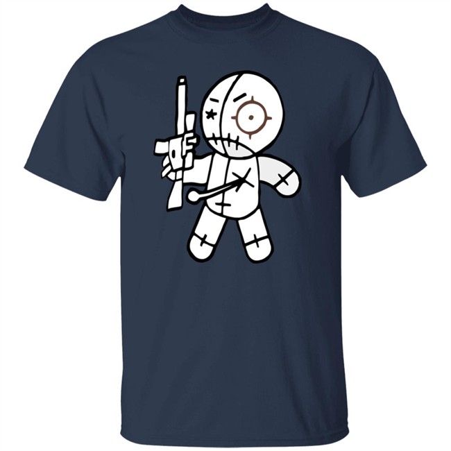 AR-15 toting voodoo doll FUN GUN T-SHIRTS FROM OVER THE YEARS cute funny shirts black shirt AR-15 toting voodoo doll FUN GUN T-SHIRTS FROM OVER THE YEARS cute funny shirts black shirt
