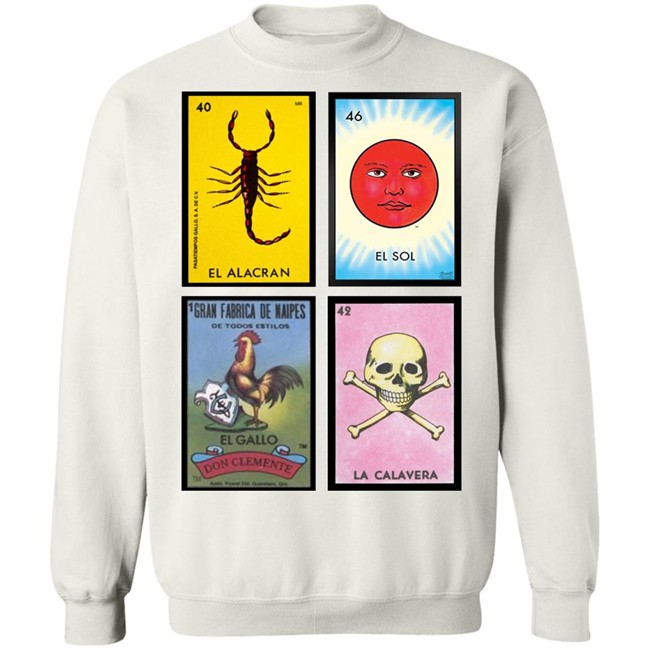Loteria Shirt 40 El Alacran 46 El Sol 1 El Galloo Don Clemente 42 La Calavera Loteria Shirt 40 El Alacran 46 El Sol 1 El Galloo Don Clemente 42 La Calavera