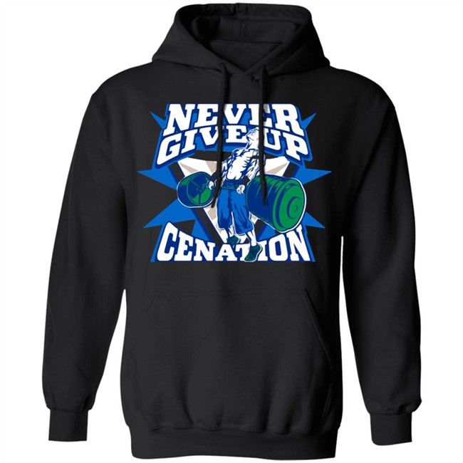 John Cena Never Give Up Authentic T Shirt John Cena Never Give Up Authentic T Shirt