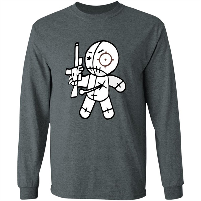 AR-15 toting voodoo doll FUN GUN T-SHIRTS FROM OVER THE YEARS cute funny shirts black shirt AR-15 toting voodoo doll FUN GUN T-SHIRTS FROM OVER THE YEARS cute funny shirts black shirt
