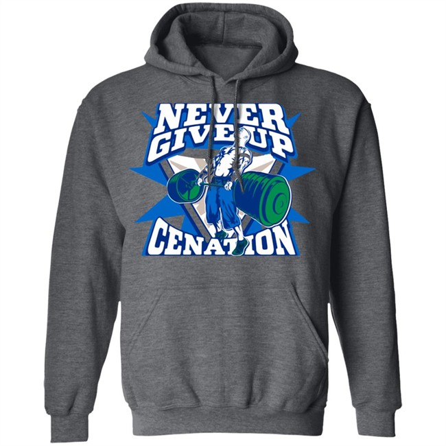 John Cena Never Give Up Authentic T Shirt John Cena Never Give Up Authentic T Shirt