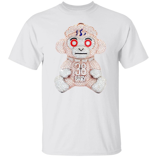 38 Baby Pendant Monkey White Shirt